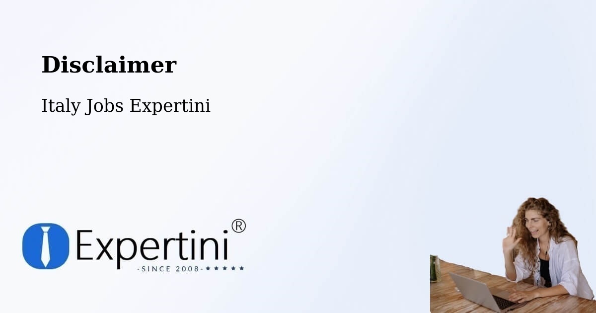 Disclaimer – Parma - Italy Jobs Expertini